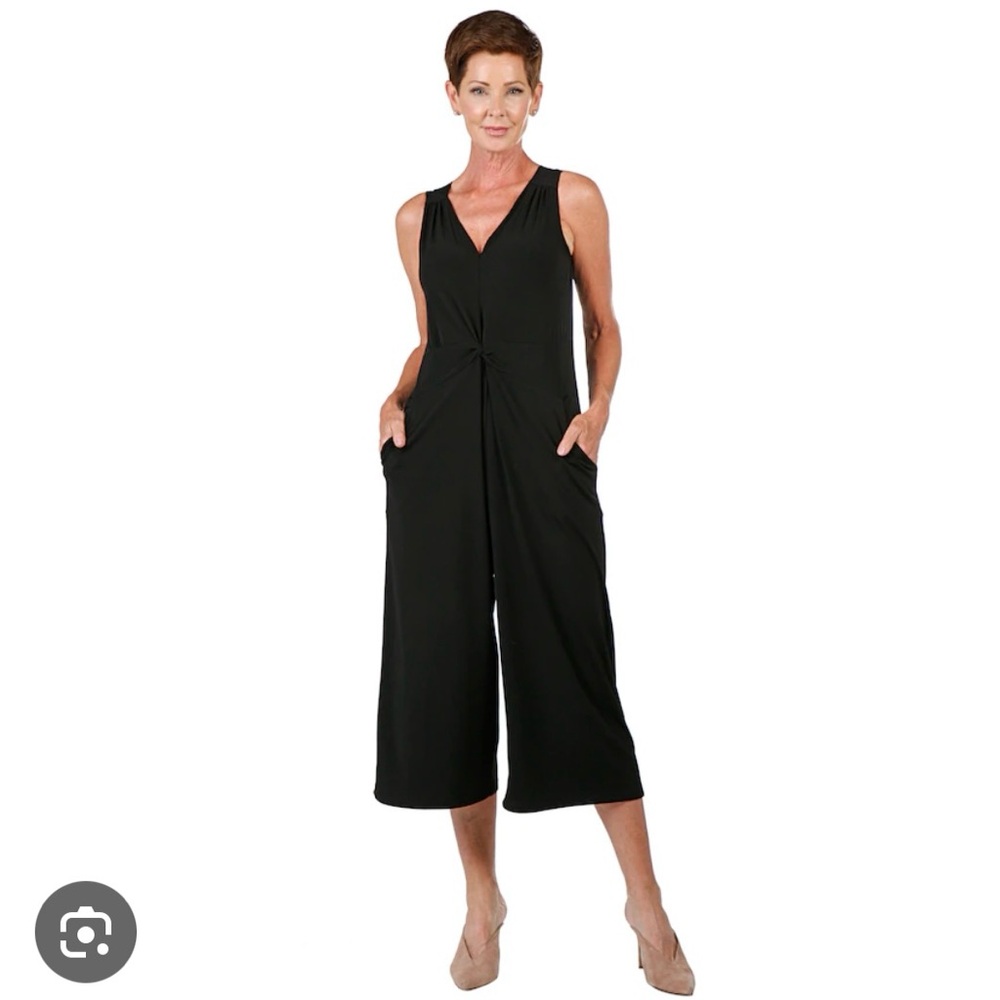 Kim&Co twist front jumpsuit
